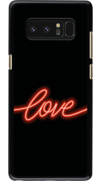 Coque Samsung Galaxy Note8 - Valentine 2023 neon love