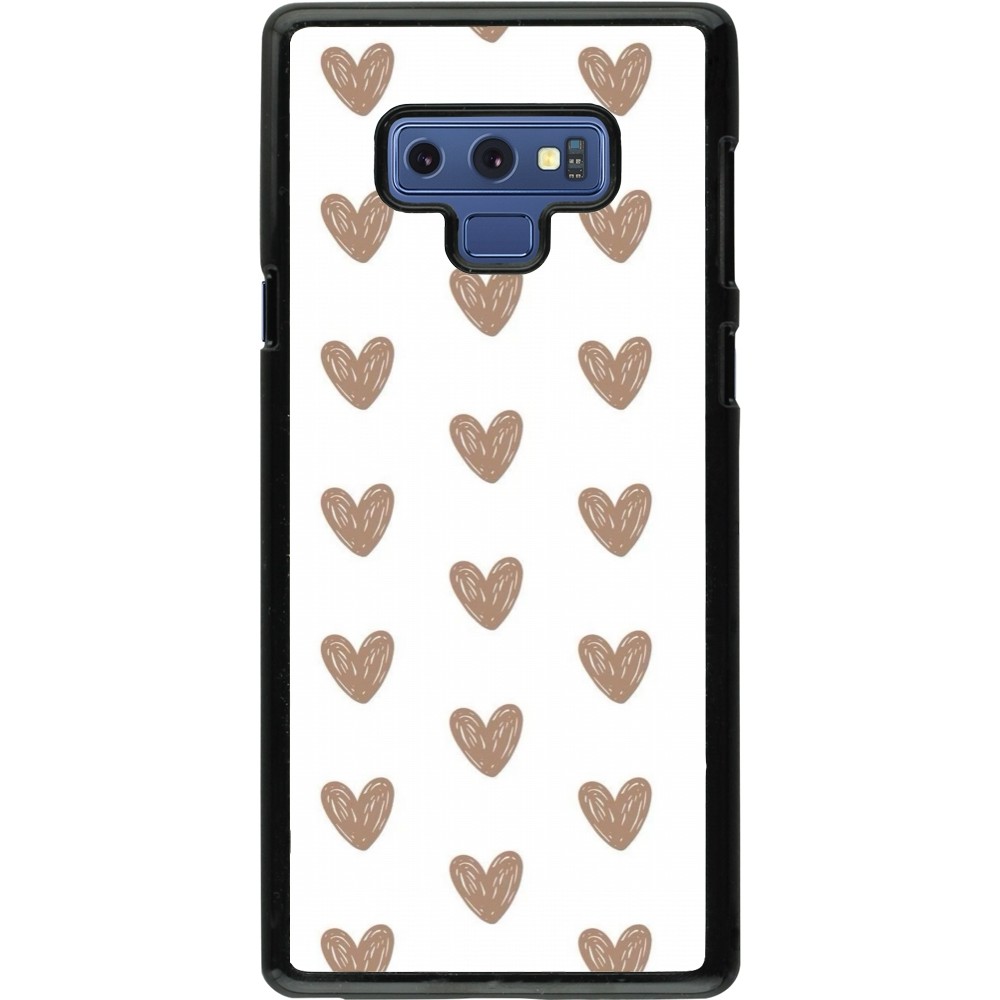 Coque Samsung Galaxy Note9 - Autumn 2024 brown hearts
