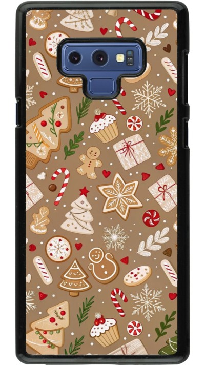 Samsung Galaxy Note9 Case Hülle - Christmas 25 Pattern Ginger Cookie