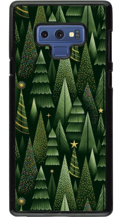 Samsung Galaxy Note9 Case Hülle - Christmas 25 Pattern Xmas Tree