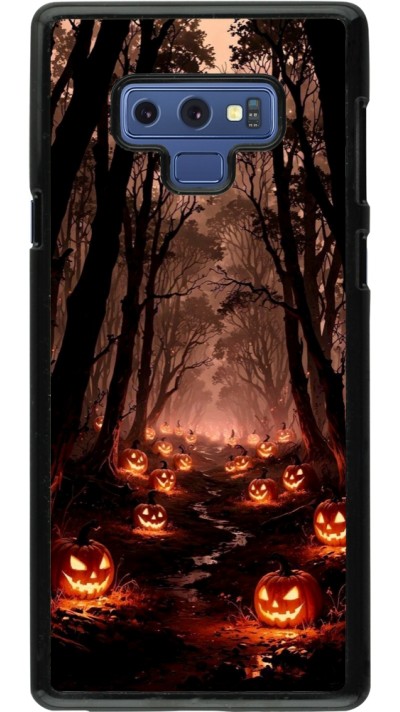Samsung Galaxy Note9 Case Hülle - Halloween 2025 Road of Terrifying Pumpkins