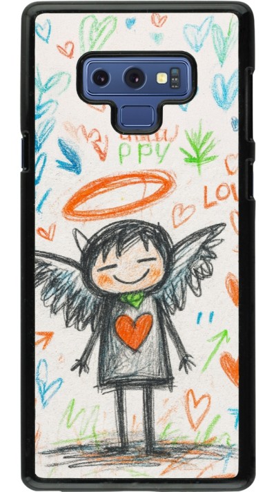 Coque Samsung Galaxy Note9 - Little Angel Sketch Love