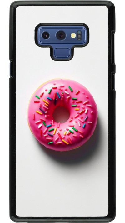 Samsung Galaxy Note9 Case Hülle - Weisser Hintergrund, pinker Donut