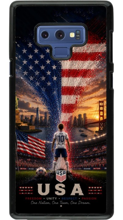 Samsung Galaxy Note9 Case Hülle - Fussball Vereinigten Staaten splash 2026
