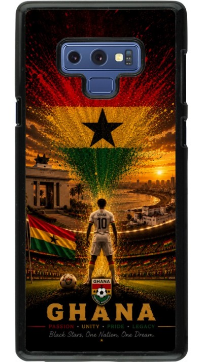 Samsung Galaxy Note9 Case Hülle - Fussball Ghana splash 2026