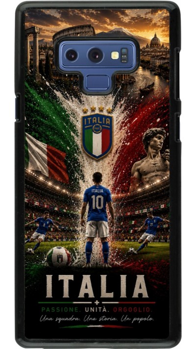 Samsung Galaxy Note9 Case Hülle - Fussball Italien splash 2026