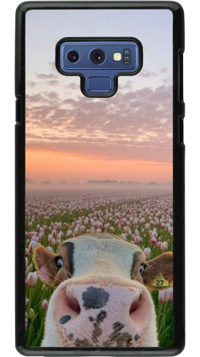 Samsung Galaxy Note9 Case Hülle - Cow with tulips Spring 2026