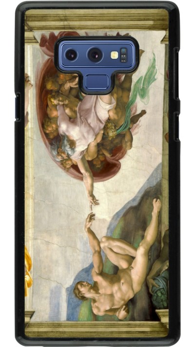 Coque Samsung Galaxy Note9 - Tableau art - La Création d’Adam - Michel-Ange