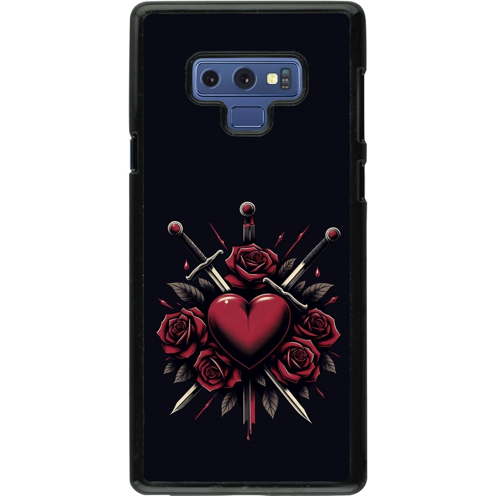 Samsung Galaxy Note9 Case Hülle - Valentine 2024 gothic love