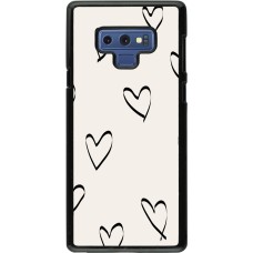 Coque Samsung Galaxy Note9 - Valentine 2023 minimalist hearts