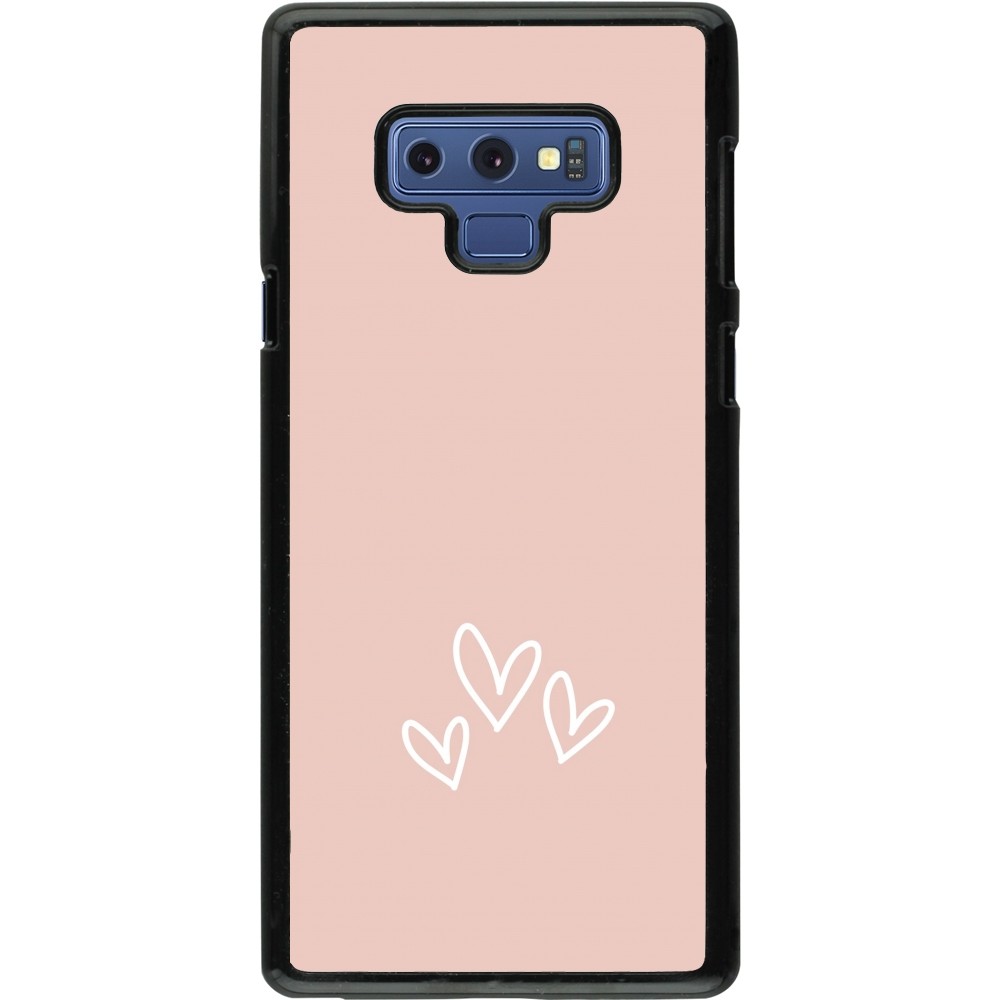 Samsung Galaxy Note9 Case Hülle - Valentine 2023 three minimalist hearts