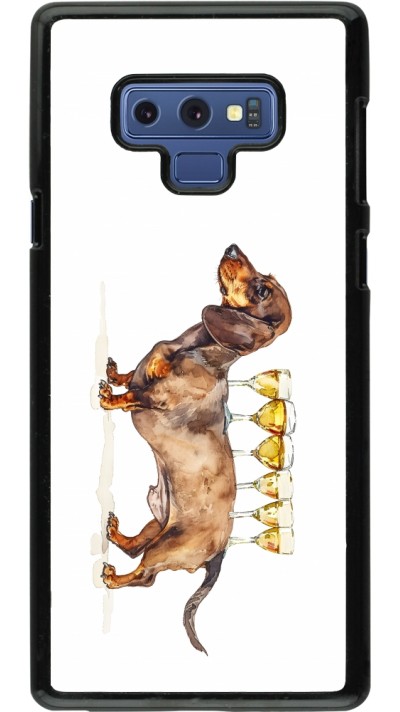 Samsung Galaxy Note9 Case Hülle - Wine Teckel