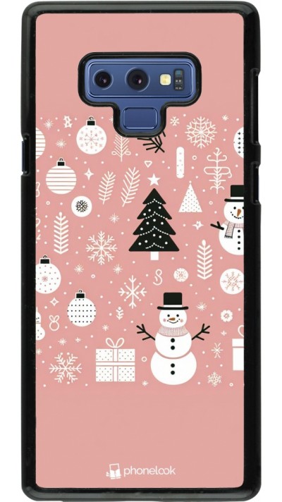 Samsung Galaxy Note9 Case Hülle - Weihnachten 2024 Rose Schneemann Weihnachten