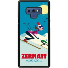 Samsung Galaxy Note9 Case Hülle - Zermatt Ski Downhill