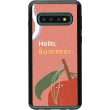 Coque Samsung Galaxy S10 - Hybrid Armor noir Summer 2025 Hello summer