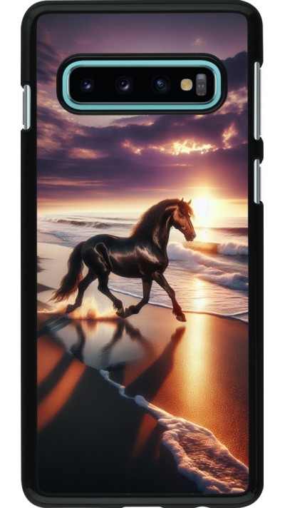 Coque Samsung Galaxy S10 - Cheval majestueux plage