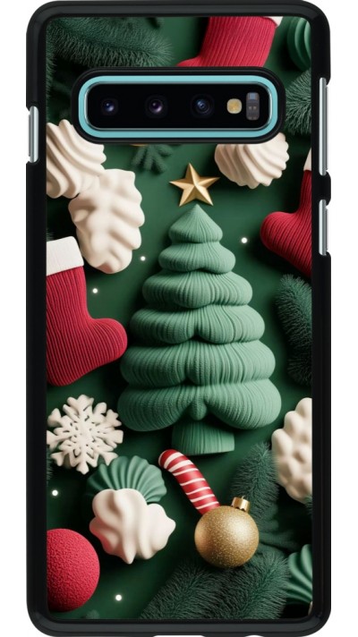 Coque Samsung Galaxy S10 - Christmas 25 Christmas textiles