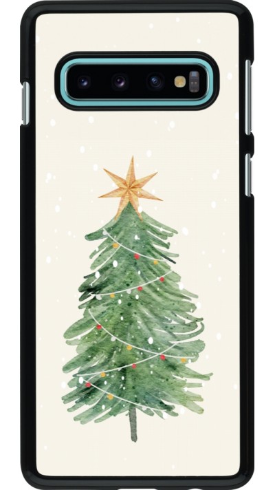 Coque Samsung Galaxy S10 - Christmas 25 Sketch Tree