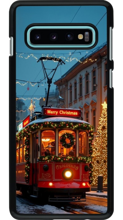 Coque Samsung Galaxy S10 - Christmas 25 Xmas Train