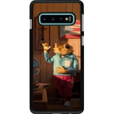 Coque Samsung Galaxy S10 - Dancing frog DTMF