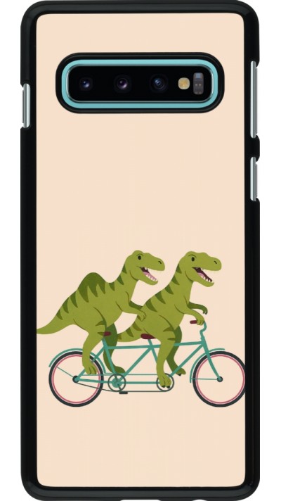 Coque Samsung Galaxy S10 - Dinosaurs on bikes 2026