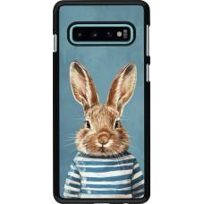 Coque Samsung Galaxy S10 - Easter 2026 Rabbit navy