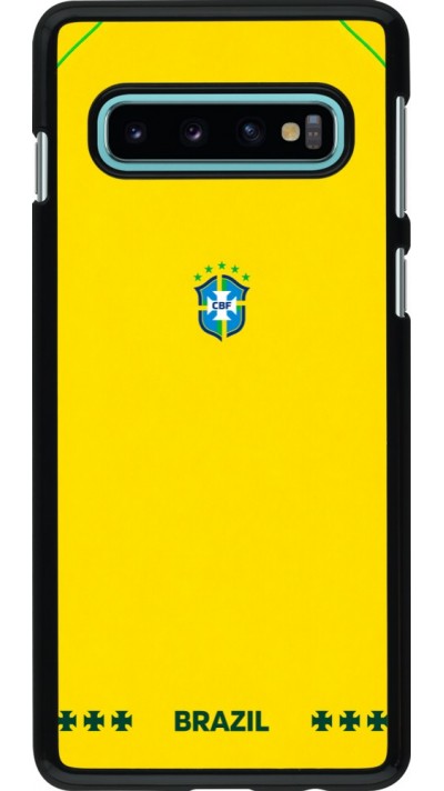 Coque Samsung Galaxy S10 - Maillot de football Bresil 2026 personnalisable