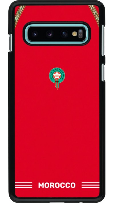 Coque Samsung Galaxy S10 - Maillot de football Maroc 2026 personnalisable
