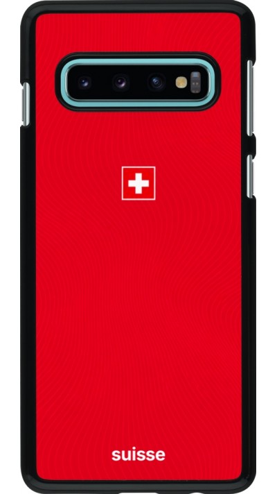Coque Samsung Galaxy S10 - Maillot de football Suisse 2026 personnalisable