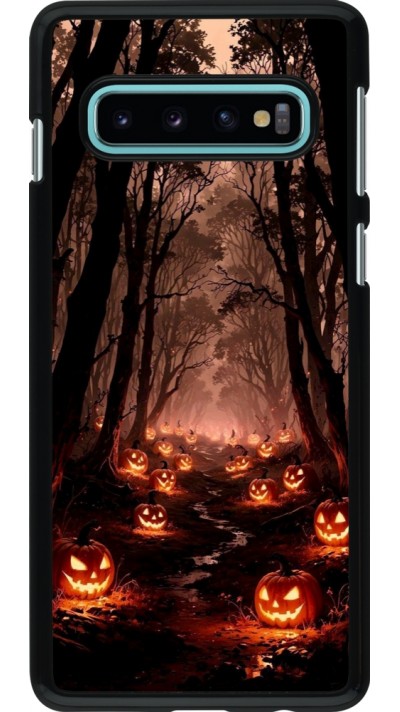Samsung Galaxy S10 Case Hülle - Halloween 2025 Road of Terrifying Pumpkins