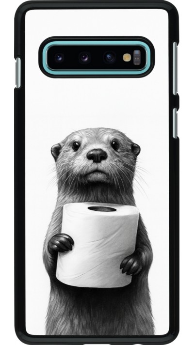 Samsung Galaxy S10 Case Hülle - Otter Toilettenpapier