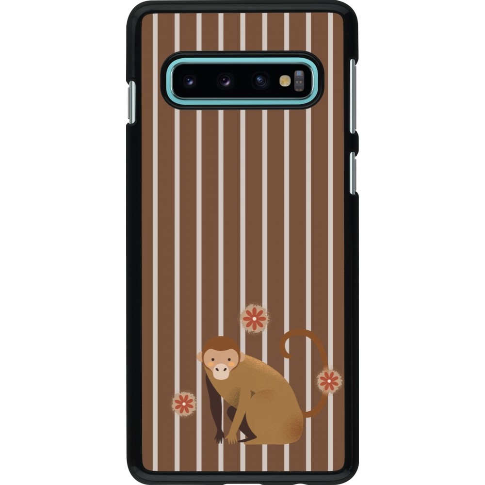 Coque Samsung Galaxy S10 - Monkey with stripes