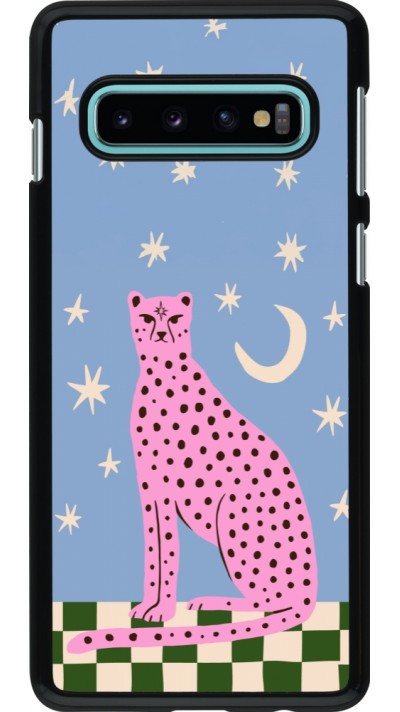 Coque Samsung Galaxy S10 - Pink leopard with stars 2026