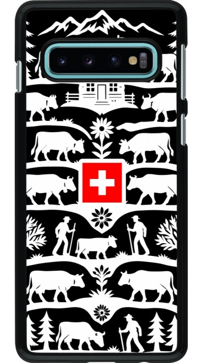 Coque Samsung Galaxy S10 - Poya Suisse 3 noir