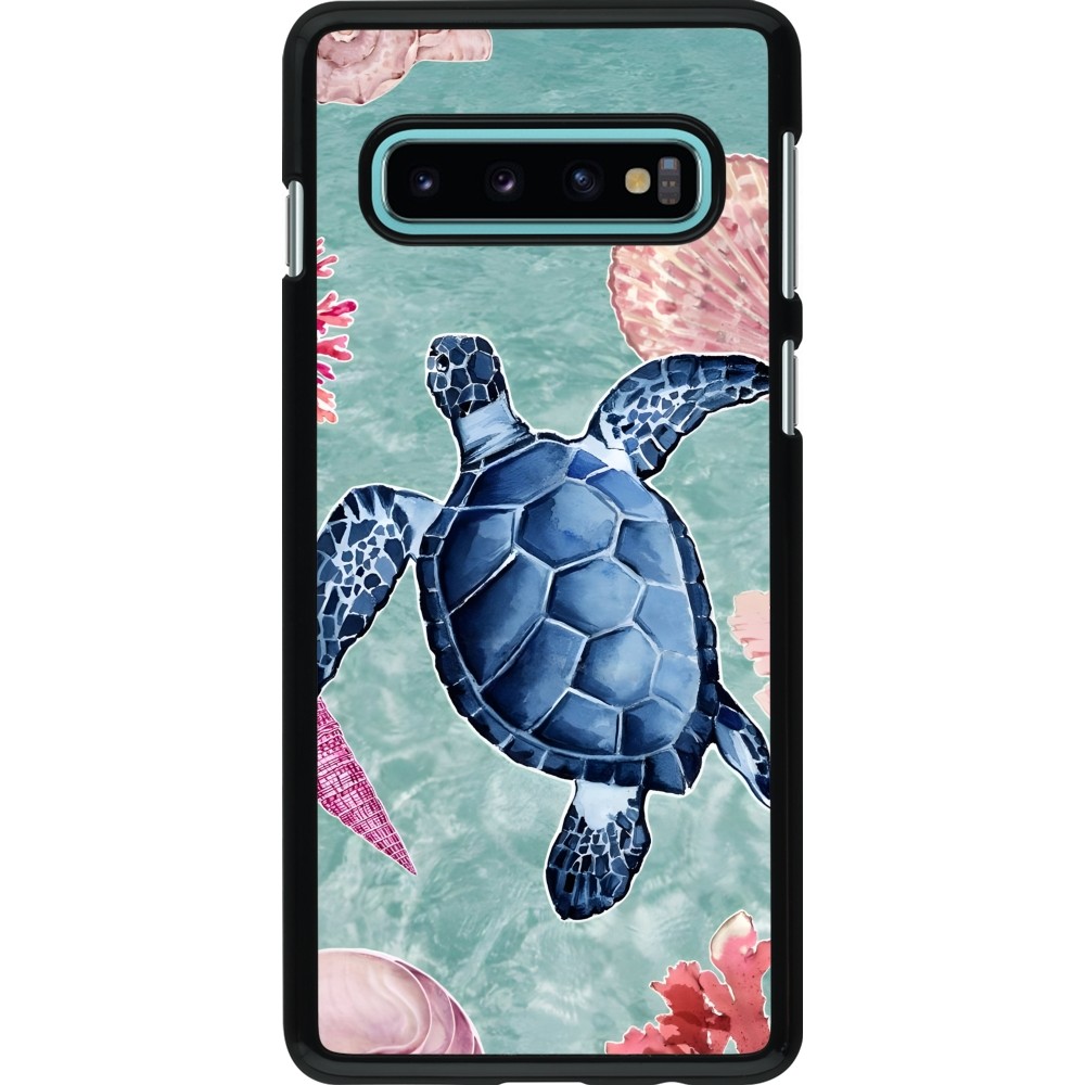 Samsung Galaxy S10 Case Hülle - Preppy Turtle