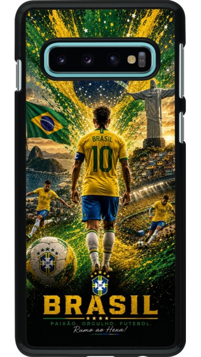 Coque Samsung Galaxy S10 - Football Bre?sil splash 2026
