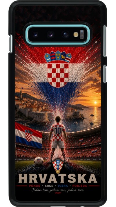 Coque Samsung Galaxy S10 - Football Croatie splash 2026