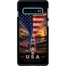 Coque Samsung Galaxy S10 - Football États-Unis splash 2026