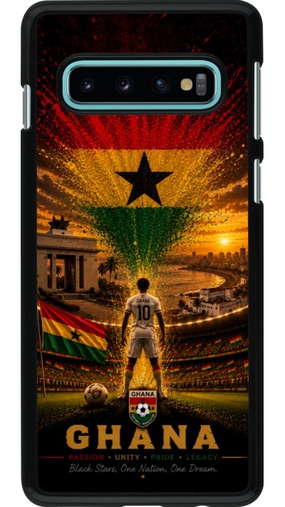 Coque Samsung Galaxy S10 - Football Ghana splash 2026