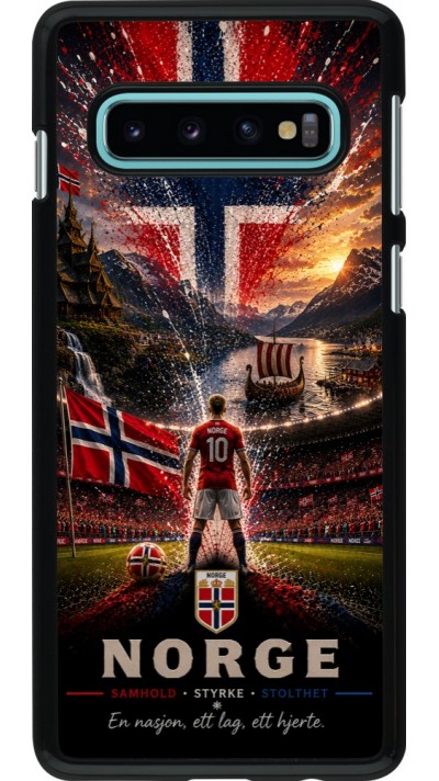 Coque Samsung Galaxy S10 - Football Norvège splash 2026