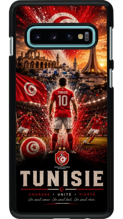Coque Samsung Galaxy S10 - Football Tunisie splash 2026