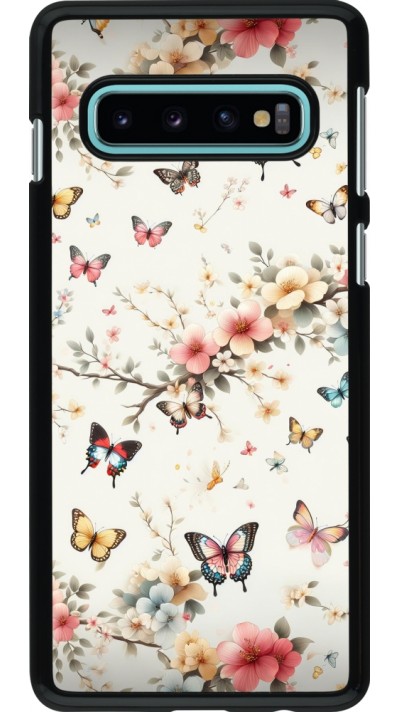 Coque Samsung Galaxy S10 - Spring 25 Papillons Légers