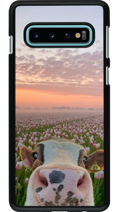 Coque Samsung Galaxy S10 - Cow with tulips 2026