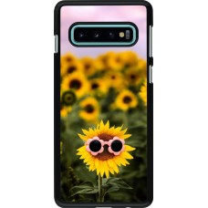 Coque Samsung Galaxy S10 - Sunflower with glasses Spring 2026