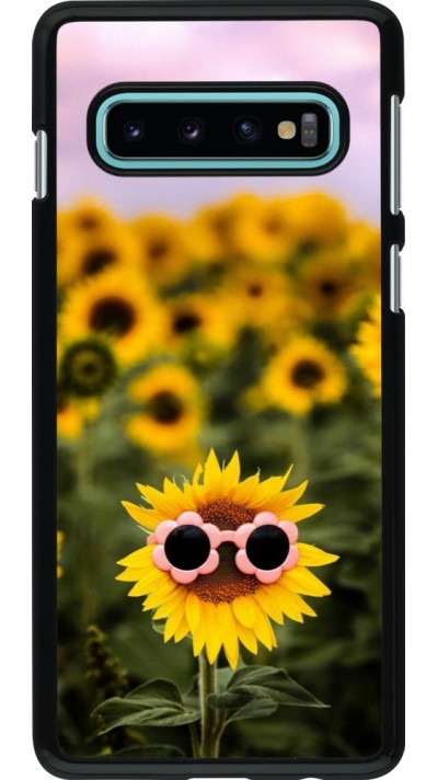 Coque Samsung Galaxy S10 - Sunflower with glasses 2026