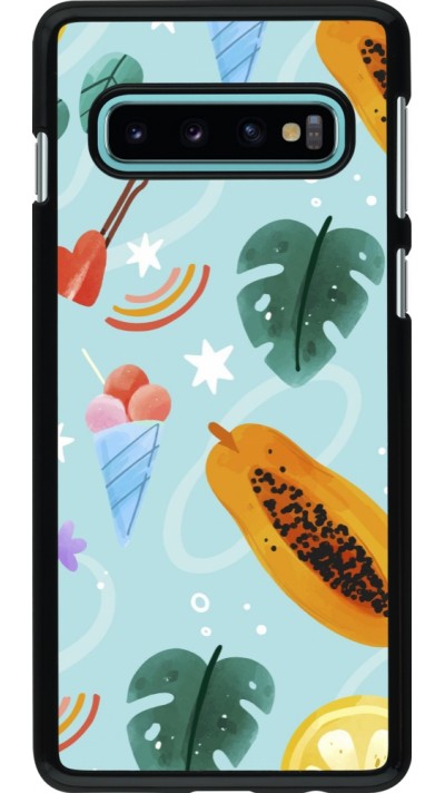 Coque Samsung Galaxy S10 - Summer 2025 Pattern papaya