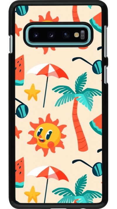 Coque Samsung Galaxy S10 - Summer 2025 Pattern soleil