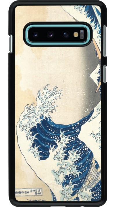 Coque Samsung Galaxy S10 - Tableau art - La Grande Vague de Kanagawa - Hokusai