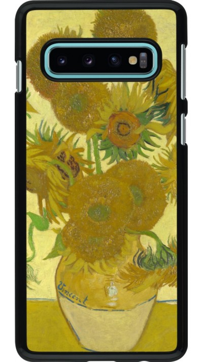 Coque Samsung Galaxy S10 - Tableau art - Les Tournesols - Van Gogh