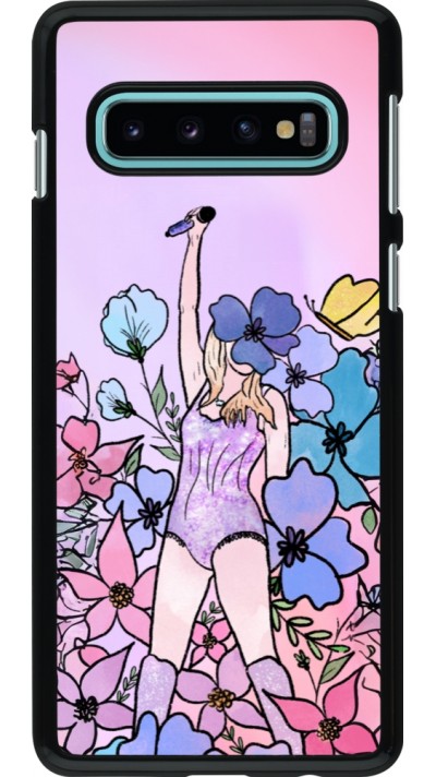 Coque Samsung Galaxy S10 - Taylor Swift Sketch - Pink
